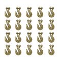 Tie 4 Safe G70 3/8" Clevis Grab Hooks Tow Chain Hook Flatbed Truck Trailer Tie Down, 20PK FH406-38-20
